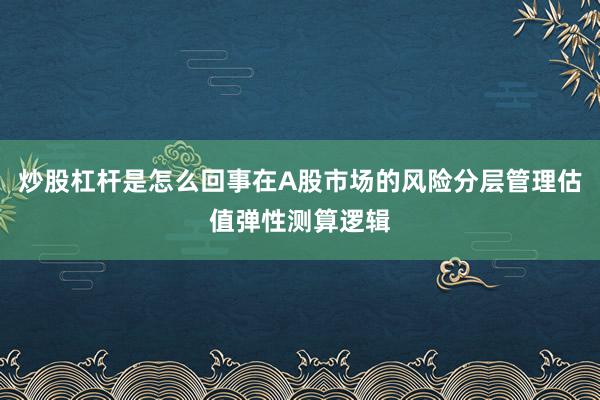 炒股杠杆是怎么回事在A股市场的风险分层管理估值弹性测算逻辑