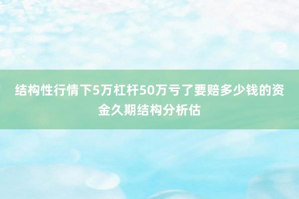 结构性行情下5万杠杆50万亏了要赔多少钱的资金久期结构分析估