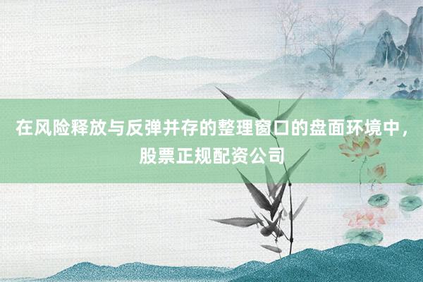 在风险释放与反弹并存的整理窗口的盘面环境中，股票正规配资公司