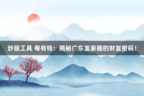 炒股工具 粤有钱：揭秘广东富豪圈的财富密码！